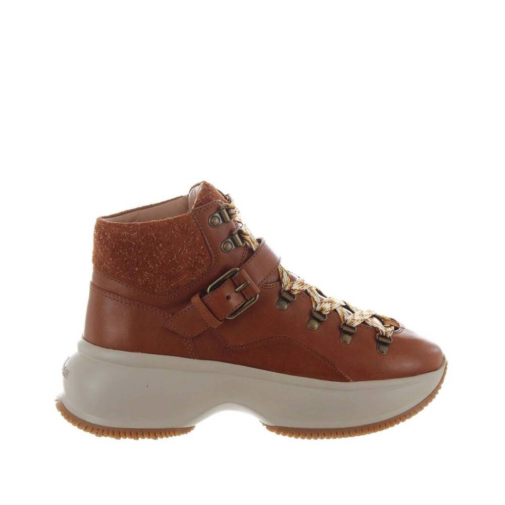 NEW HOGAN women's maxi i active ankles boots in brown